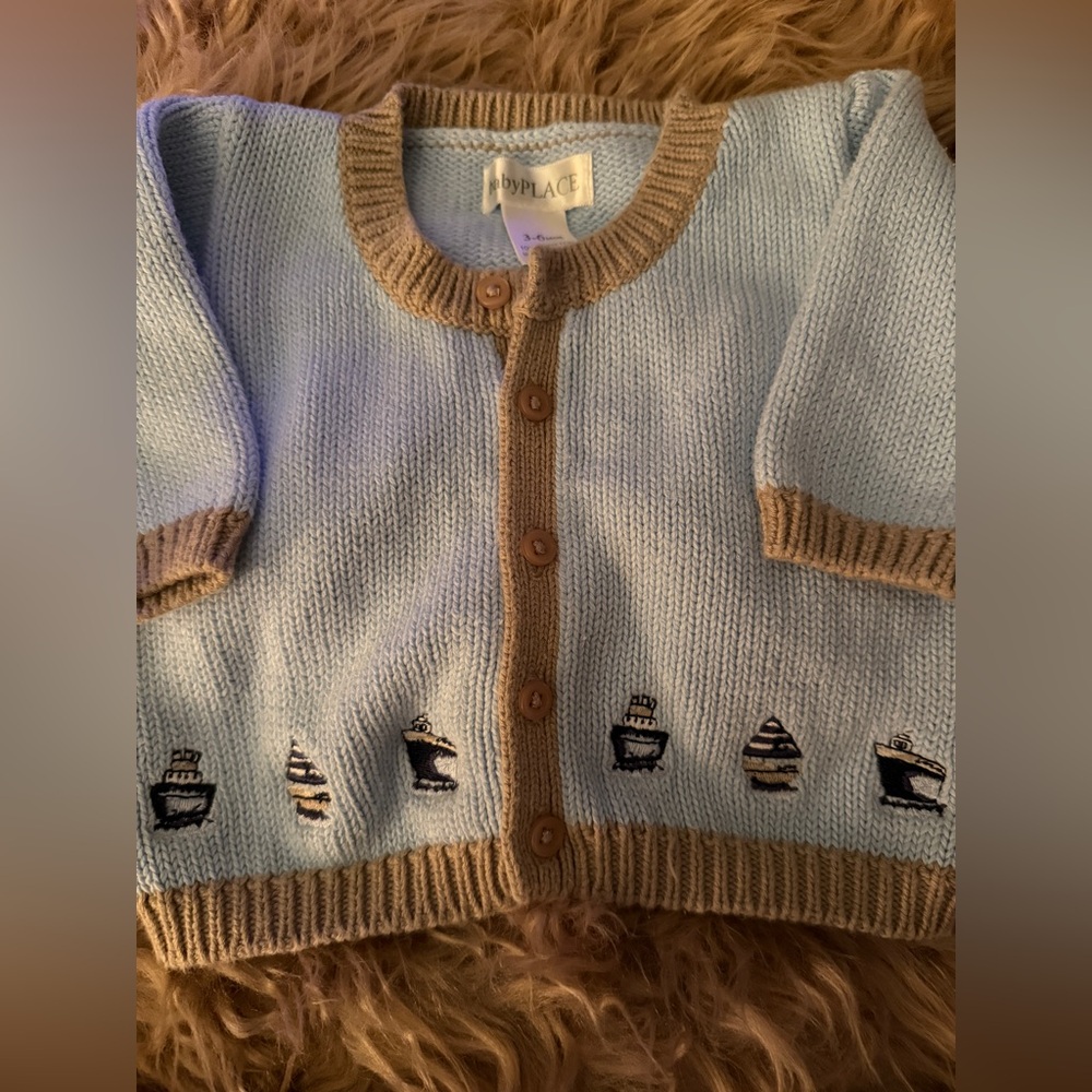 Baby boy embroidered cardigan